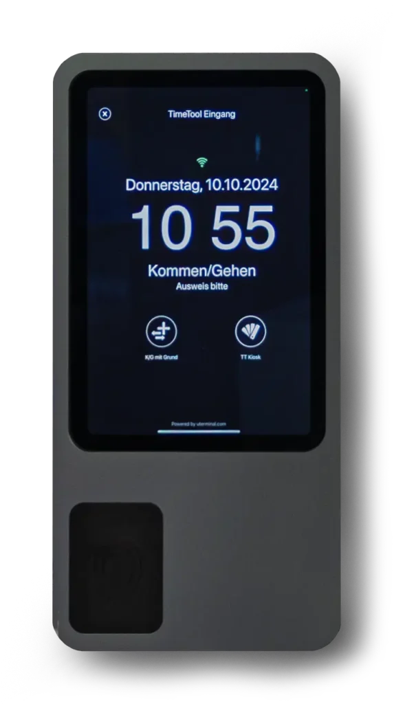 Das uTerminal von TimeTool für präzise und einfache Zeiterfassung.